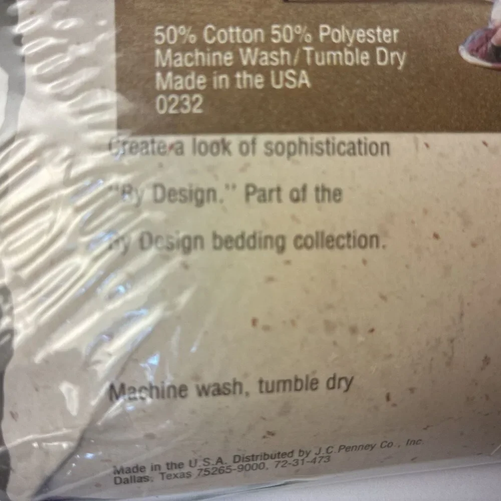 NIP JC Penney By Design Reflections Twin Flat Sheets Size 90” X 102”